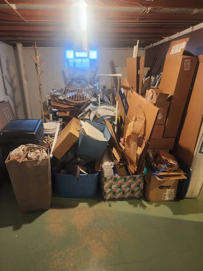 Roll-off dumpster container at job site for Construction Dumpster Rental in West Mifflin